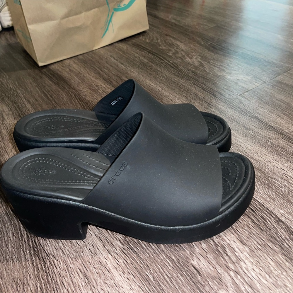 Black Slide Sandals